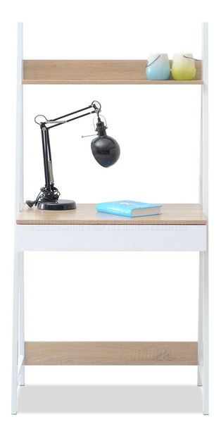 PC asztal Dylen (tölgy + fehér)