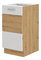 Donji kuhinjski ormarić Arryn 40 D 1F BB (Hrast artisan + bijeli sjaj)
