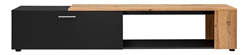 Mobilier living Mantes ZWT31 (negru mat + stejar wotan)