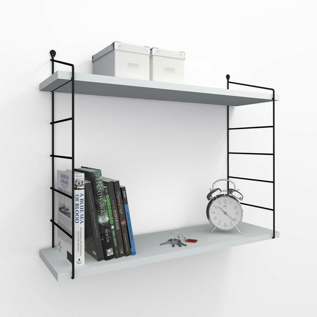 Fali polc WE 70 (fehér + fekete)