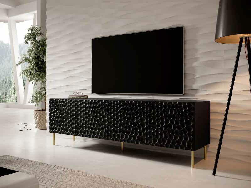 Masă TV Holley (Negru)