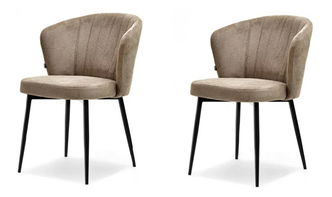 Set 2 buc. scaune Zane (bej + negru) *vânzare stoc