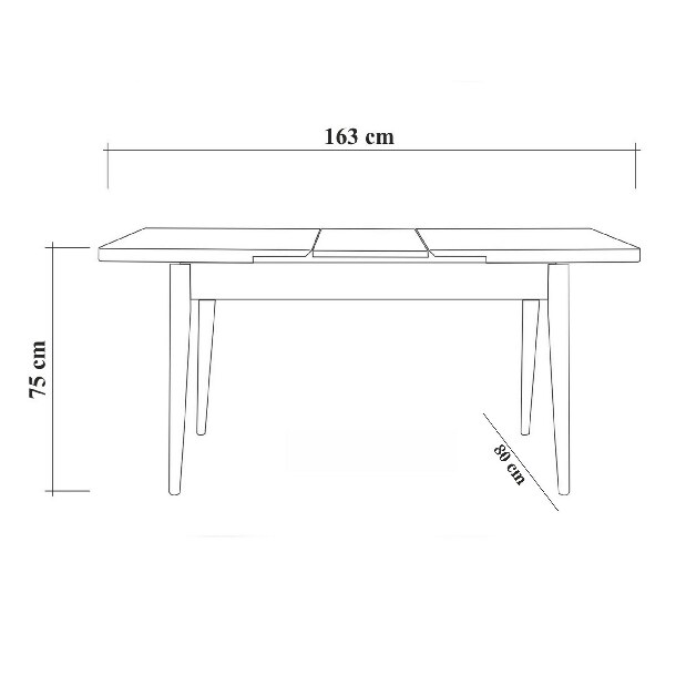 Masă de sufragerie extensibilă cu 2 scaune și 2 bănci Vlasta (pin antlantic + gri)