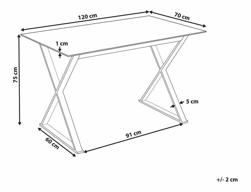 Masă de sufragerie Ariane (Alb + Auriu) (pentru 4 persoane)
