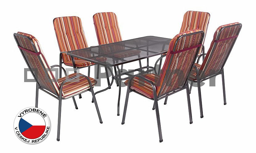 Záhradný nábytok Sandra 1+6 U506 (kov)