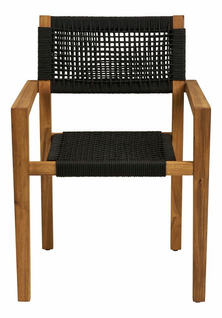 Záhradná stolička Annina (prírodná + čierna)