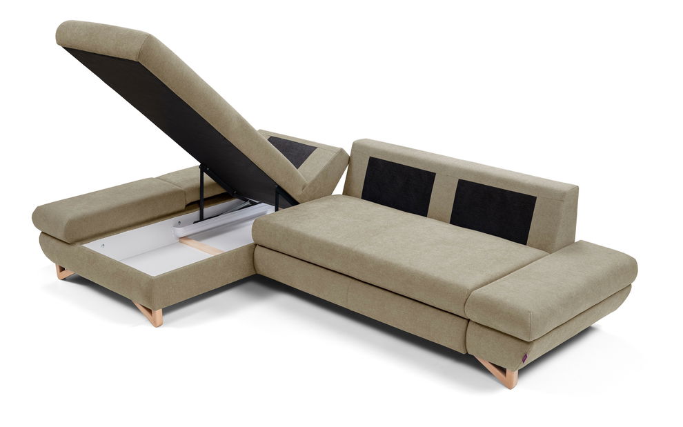 Colțar Aveley (bej) (S)