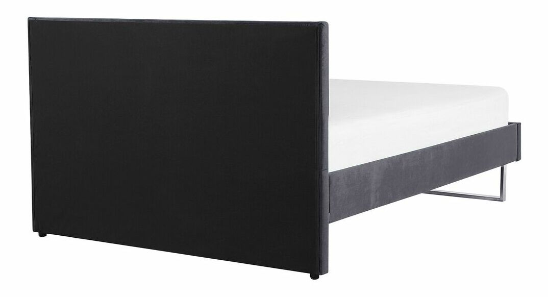 Manželská posteľ 180 cm BELAE (s roštom) (sivá)