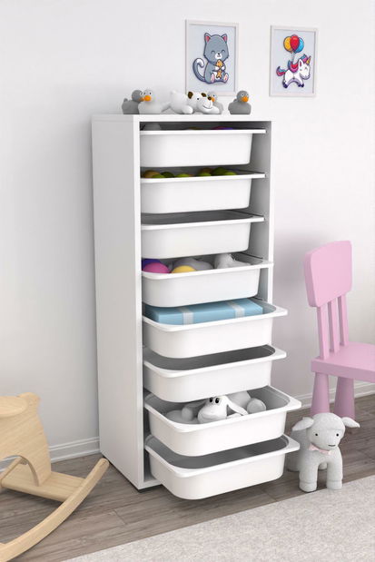 Organizator jucării Dremonka 4 (alb)