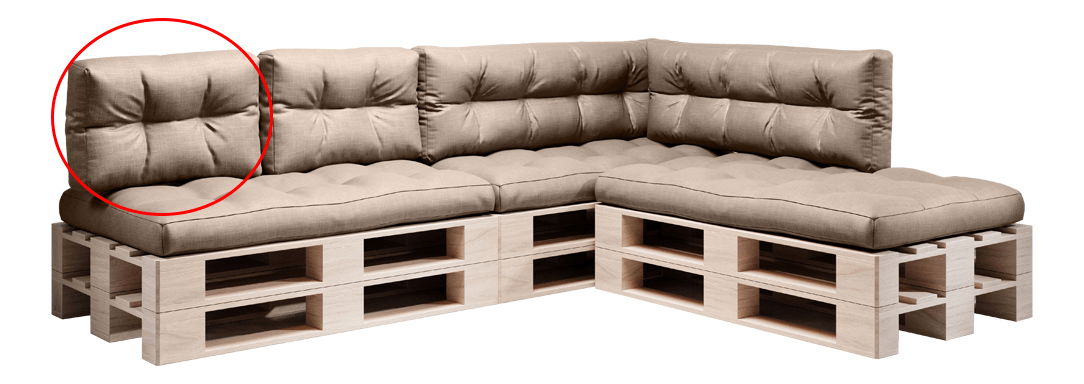 Pernă Amila (maro deschis)