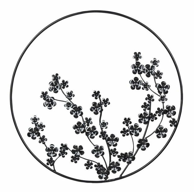 Nástenná dekorácia Sessy (čierna) 