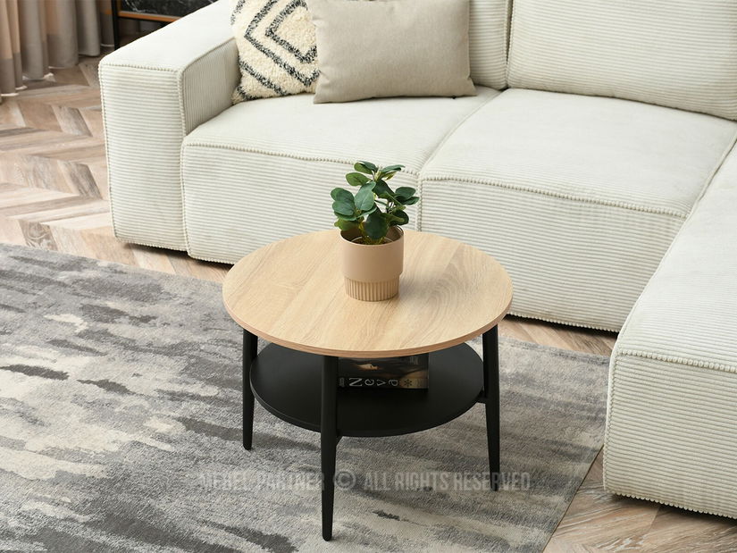 Stolić za kavu Randolf S (sonoma + crna)