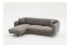 Kutna garnitura Simeon (L) (siva + zlatna)