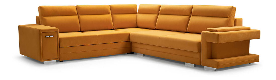 Sarokkanapé Akiko (sárga) (B)