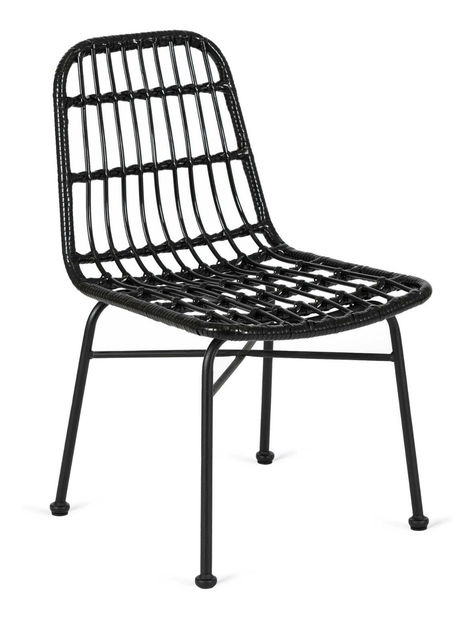 Scaun de grădină Wendats (negru) 