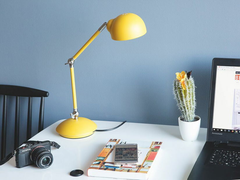 Asztali lámpa HELLER (fém) (sárga)