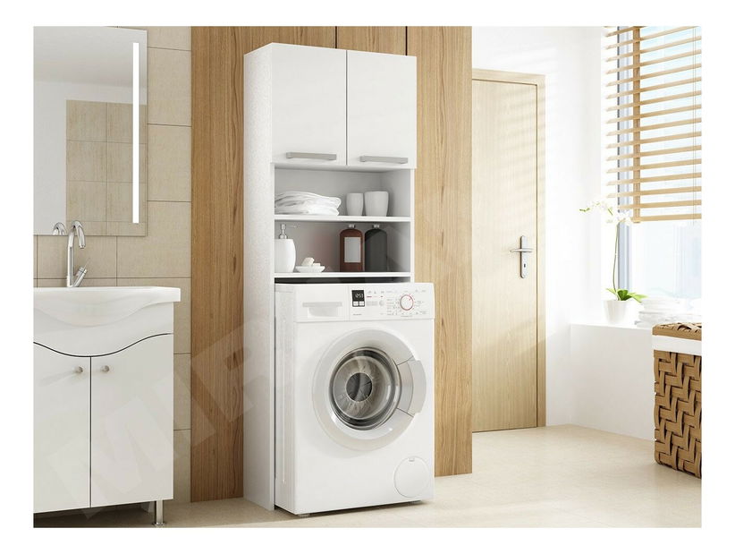 Skrinka nad práčku Thea (biela)