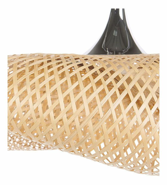 Závesná lampa BANN (bambus) (svetlé drevo) (malá)