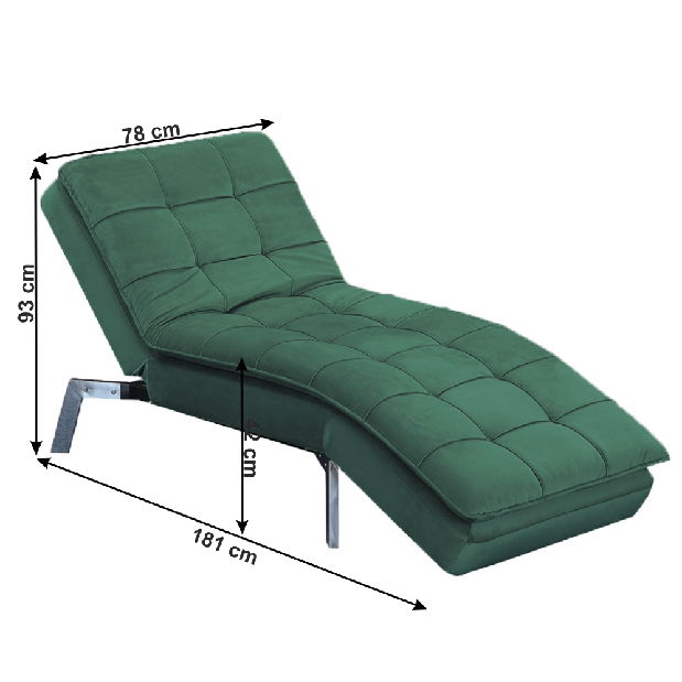 Relaxačné kreslo Remy (smaragdová)