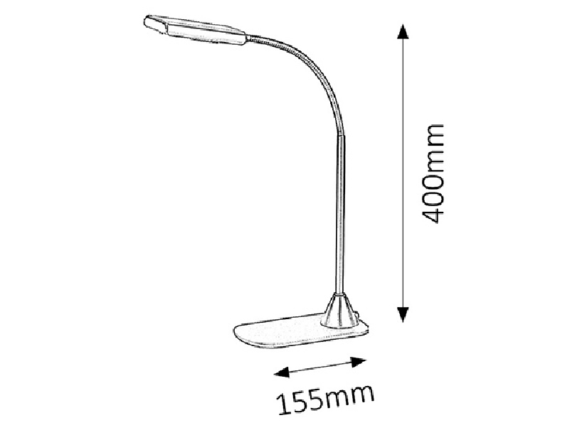 Stojanová lampa Edward 4448 (strieborná)