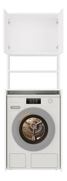 Szekrény mosógéphez Perdieron 3 (fehér)