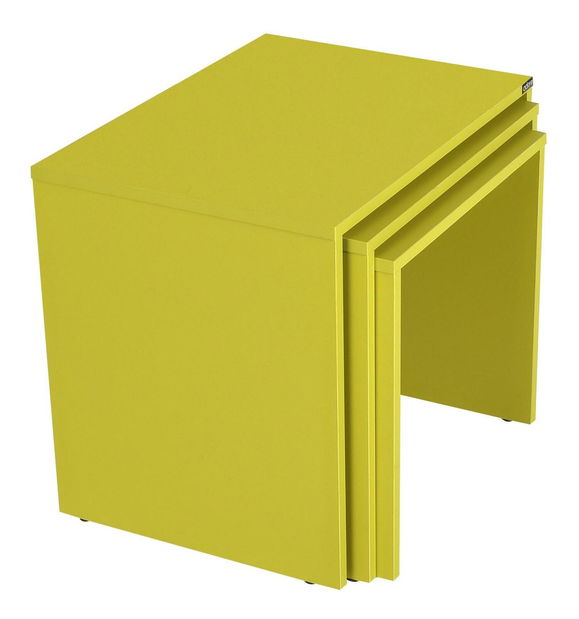 Dohányzóasztal szett (2 db.) Nimelo 3 (zöld)