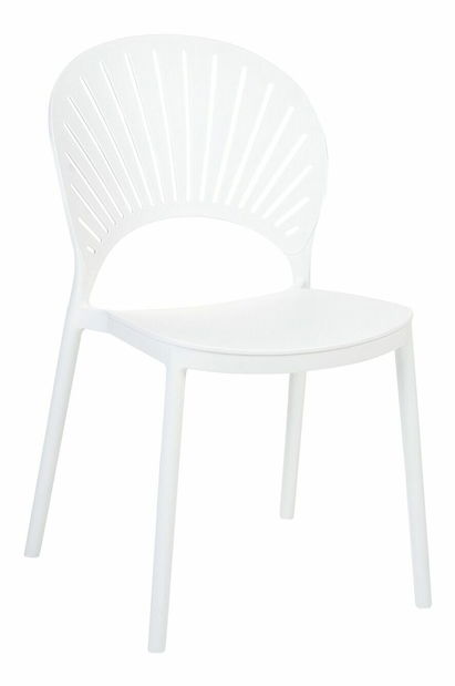 Set 4 buc scaune de sufragerie Ostza (alb)