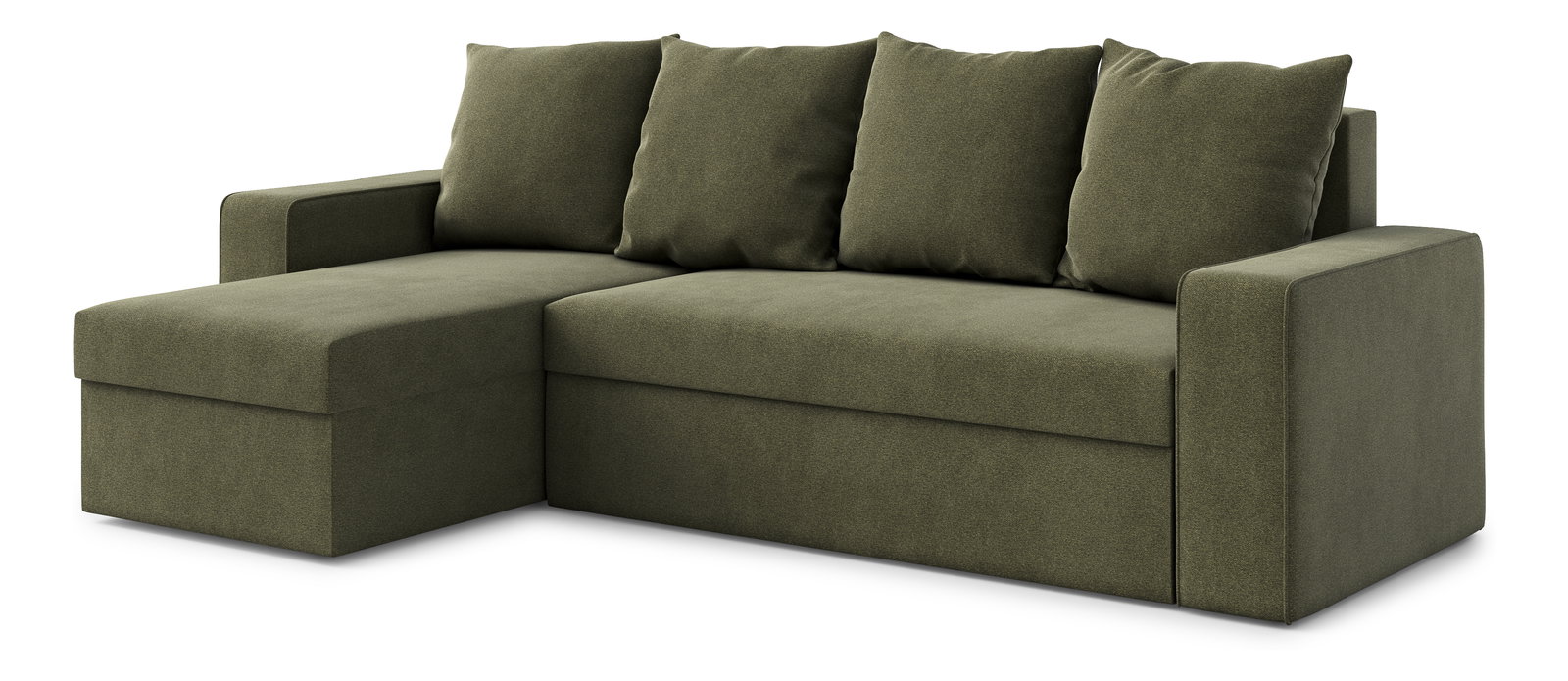 Rohová sedacia súprava Duff (L) (khaki)