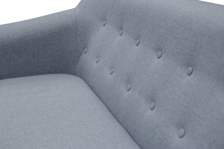 Pohovka dvojsedačka Shena (tmavohnedá)