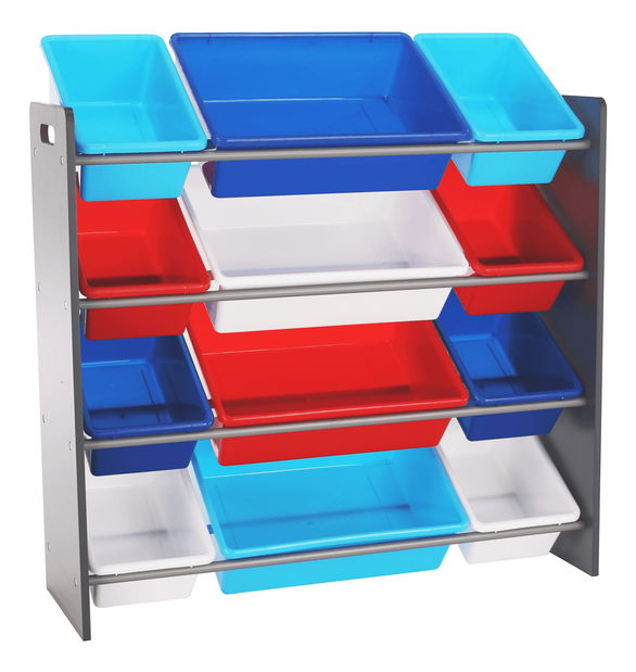 Organizator pentru jucării Kinder 1 (multicolor + gri)