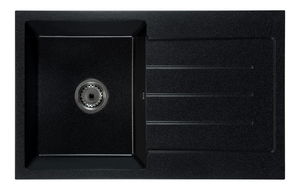 Kuchynský drez Ruxom (čierna + textúra) (s 1 otvorom pre batériu) (P)