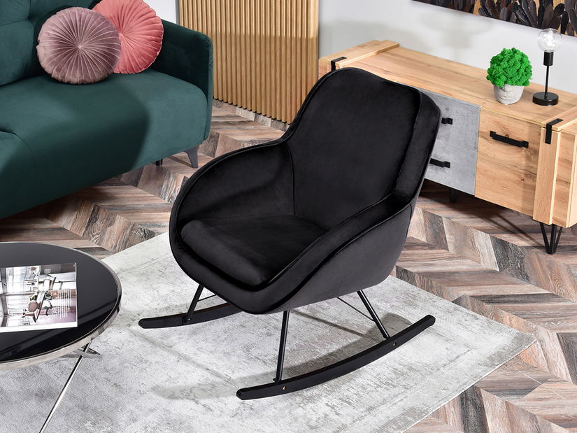 Relaxačné kreslo Coccolisimo (čierna)