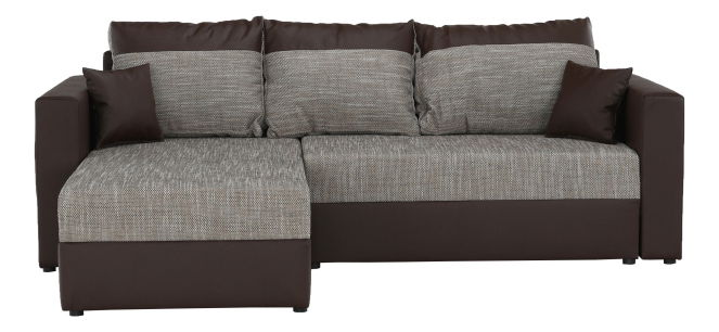 Rohová sedačka Kimber (P) hnedá