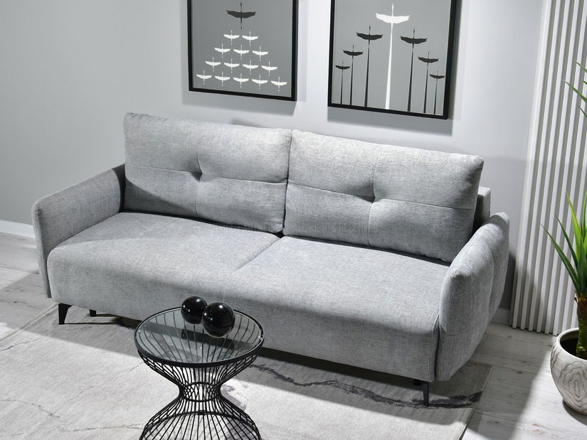 Pohovka dvojsedačka Lasciare (sivá + čierna)