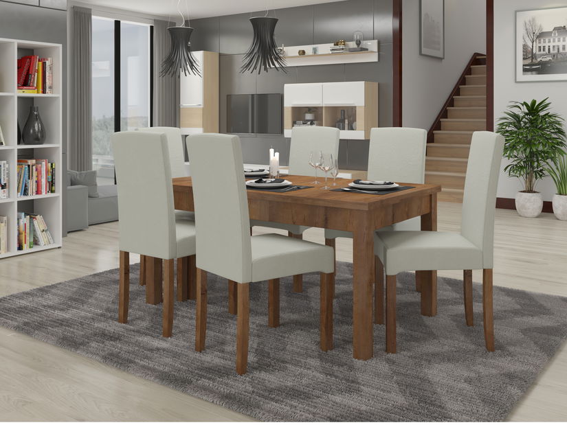 Set sufragerie Raviel56 (Stejar lefkas + paros 2)