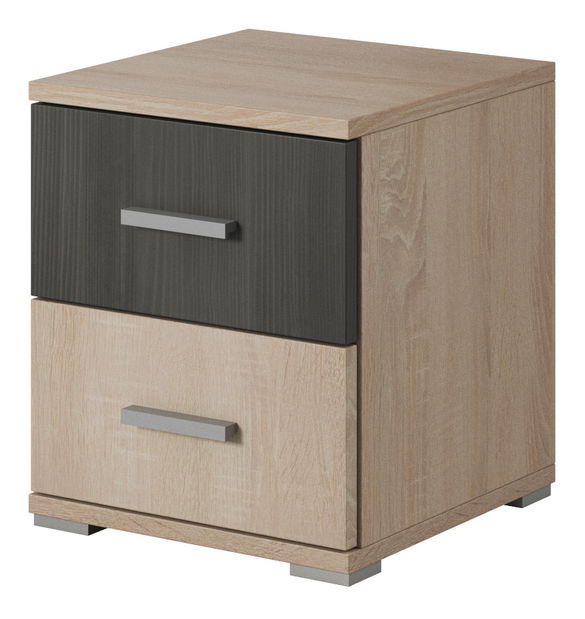 Nočný stolík Wisteria (dub sonoma + borovica čierna nórska) *výpredaj *výpredaj