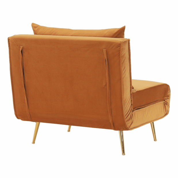 Fotoliu extensibil Milla (muștar) 