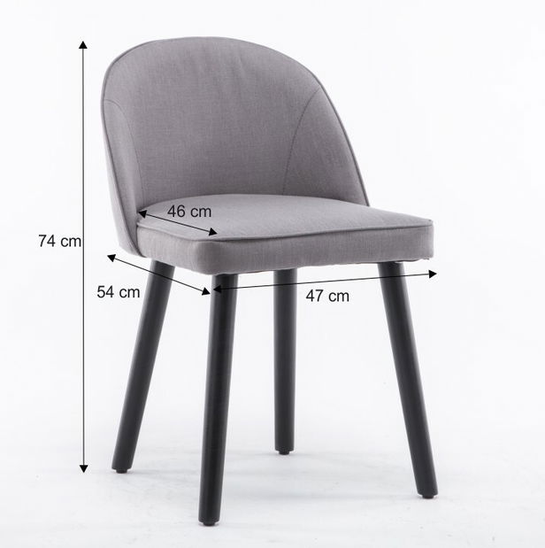 Scaun de sufragerie Latarsha (Gri Maro)