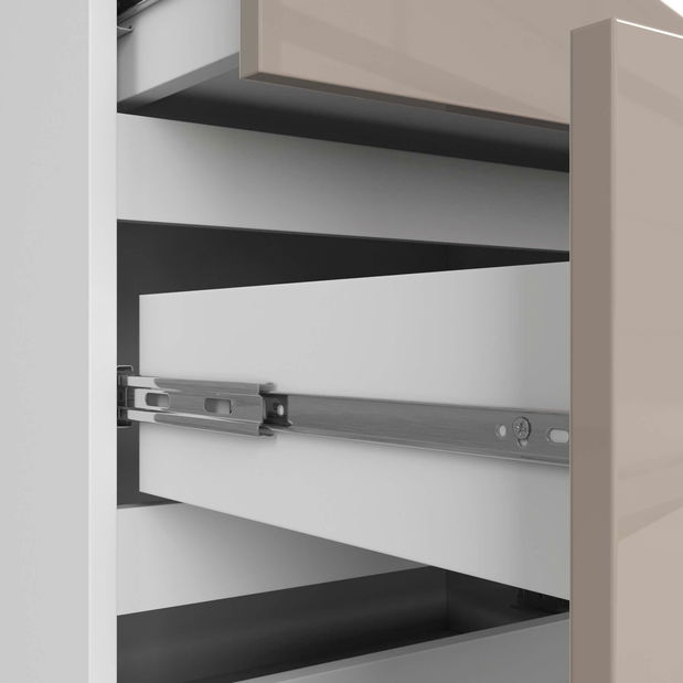 Comodă Kapil III (cappuccino lucios)