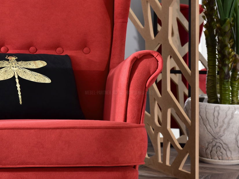 Kreslo ušiak Margis (biela)