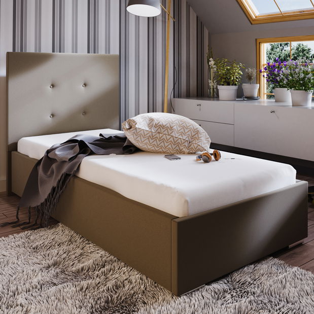 Jednostruki krevet 90 cm DUCHE (bež)