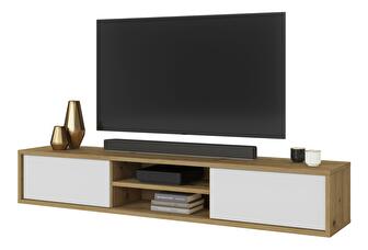 TV stolík Fiora 40 (dub artisan + biela)