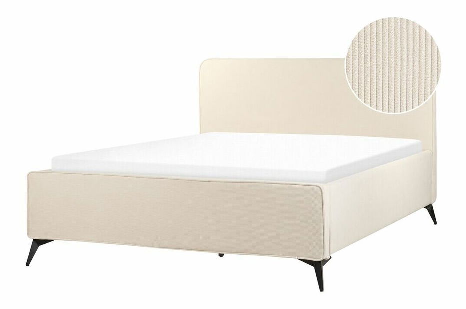 Manželská posteľ 160 cm Vardiel (béžová) (s roštom) *výpredaj