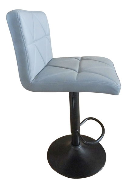 Scaun bar Seley (piele ecologică gri + negru)