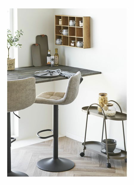 Barová stolička Miveria 2 (sivá)