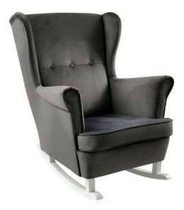 Füles hintafotel Trasmitirle (sötétszürke + fehér) 