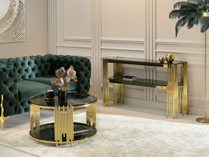 Konferenčný stolík Bonanza (zlatá)