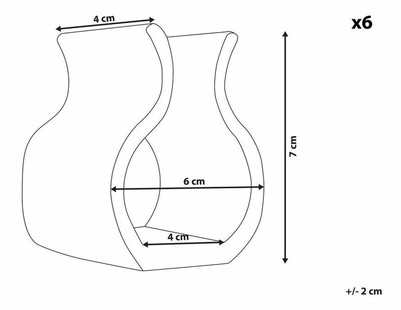 Set 6 ks. spon na ratanový nábytok RIMUS (čierna)
