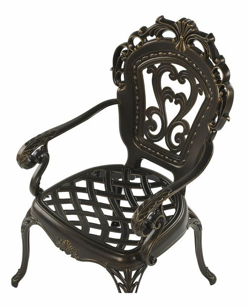 Kerti szék szett 2db SAPRENA (alu) (barna)