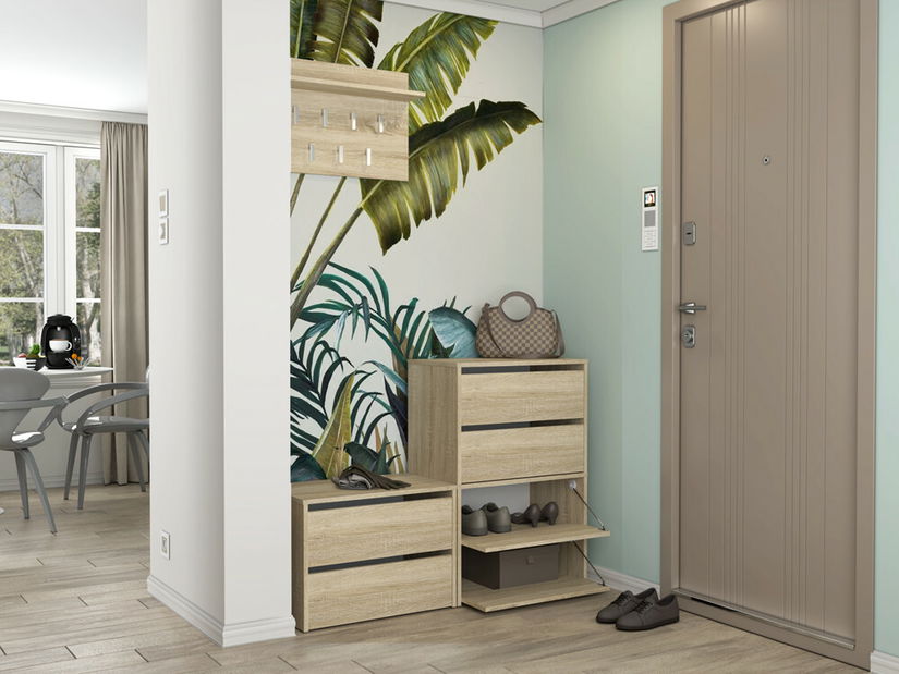 Cipőtároló (cipősszekrény) Metido 1 (szonoma tölgy)